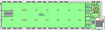 Premise the area of 851 sq. m.