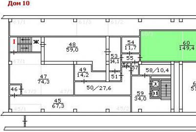 Premise the area of 149.4 sq. m.