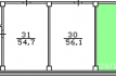 Premise the area of 55.5 sq. m.. Фото №1