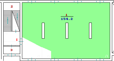 Premise the area of 133.9 sq. m.