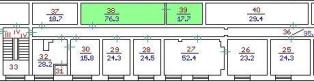 Premise the area of 94 sq. m.