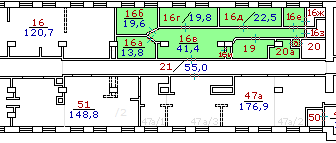 Premise the area of 145.7 sq. m.