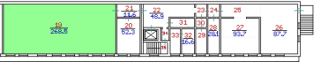 Premise the area of 268.5 sq. m.