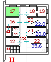 Premise the area of 16.7 sq. m.